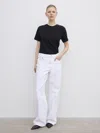 House Of Dagmar Baggy Fit Denim In White