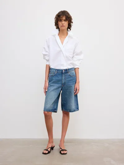 House Of Dagmar Baggy Fit Shorts |  | Vintage Blue | Size 42