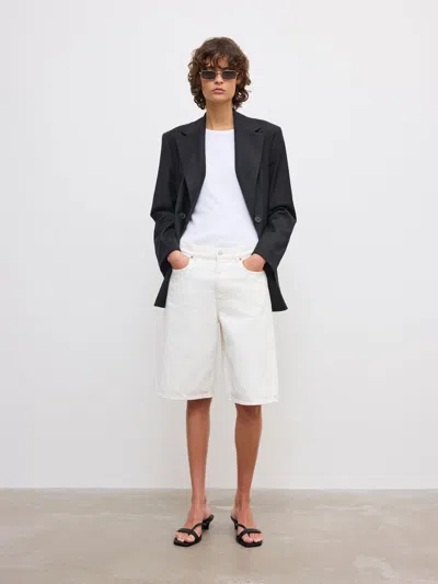 House Of Dagmar Baggy Fit Shorts |  | White | Size 36 | 100% Organic Cotton