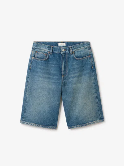 House Of Dagmar Baggy Fit Shorts In Vintage Blue