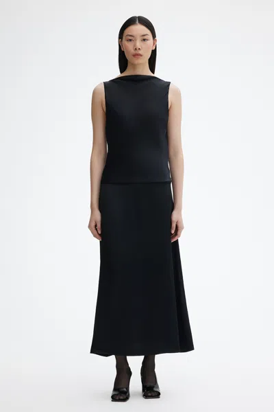 House Of Dagmar Bias Cut Dress In Black