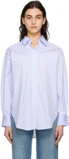 House Of Dagmar Gina Shirt In Blue Stripe