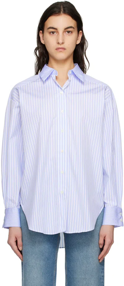 House Of Dagmar Gina Shirt In Blue Stripe