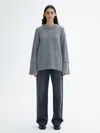 House Of Dagmar Brushed Alpaca Knit In Dark Grey