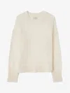 House Of Dagmar Brushed Alpaca Knit In Off White