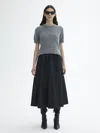 House Of Dagmar Brushed Alpaca Top In Dark Grey