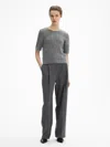 House Of Dagmar Brushed Alpaca Top In Dark Grey