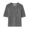 House Of Dagmar Brushed Alpaca Top In Dark Grey