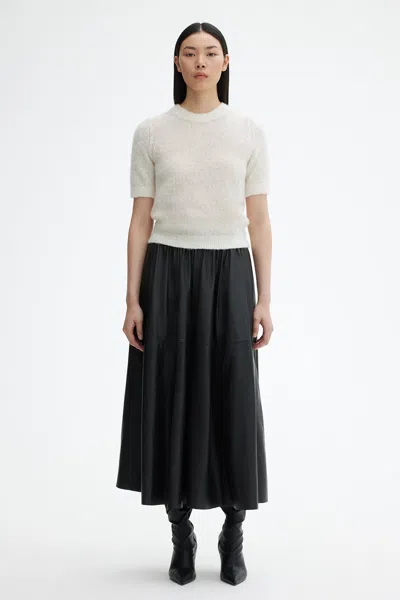 House Of Dagmar Brushed Alpaca Top In Off White