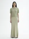 House Of Dagmar Brushed Alpaca Top In Sage Green