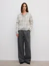 House Of Dagmar Brushed Argyle Alpaca Knit