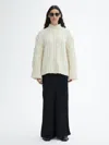 House Of Dagmar Cable Knit Sweater In White