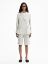 House Of Dagmar Classic Linen Blazer In Oat
