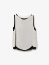House Of Dagmar Contrast Chiffon Top In Multi