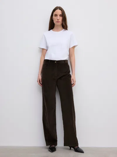 House Of Dagmar Cotton Corduroy Trousers In Brown