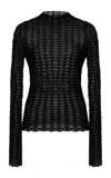 House Of Dagmar Cotton-blend Lace Top In Black