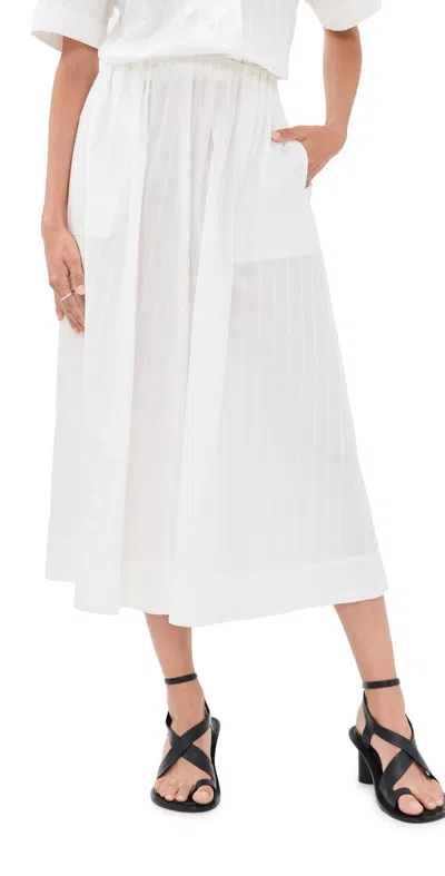 House Of Dagmar Cotton Maxi Skirt White