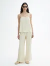 House Of Dagmar Crinkled Tube Top In Marzipan White