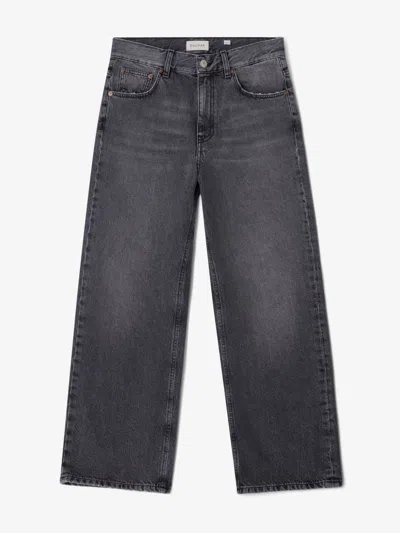 House Of Dagmar Cropped Denim In Light Grey