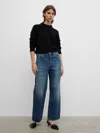 House Of Dagmar Cropped Denim In Vintage Blue
