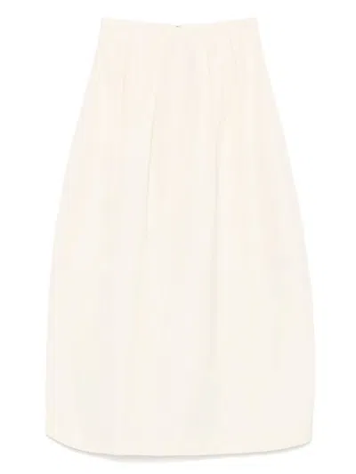HOUSE OF DAGMAR CURVED PLEATED SKIRT