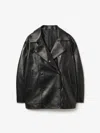 House Of Dagmar Db Leather Jacket In Black