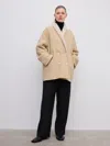 House Of Dagmar Db Shearling Jacket In Sand