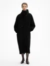 House Of Dagmar Doublé Coat In Black