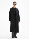 House Of Dagmar Doublé Coat In Graphite Grey