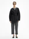 House Of Dagmar Doublé Jacket In Graphite Grey
