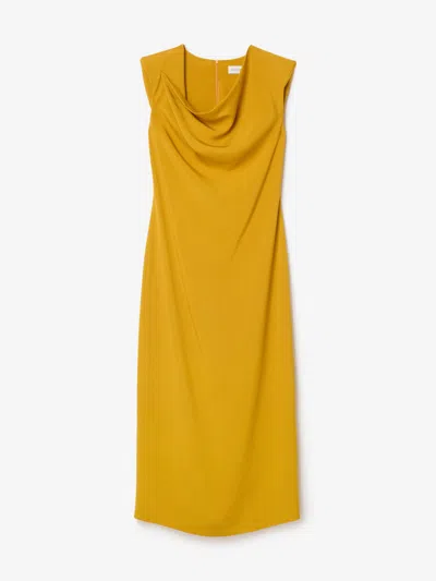 House Of Dagmar Draped Maxi Dress |  | Golden Yellow | Size 32 | 100% Eco-friendly Viscose
