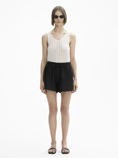 House Of Dagmar Drawstring Shorts In Black