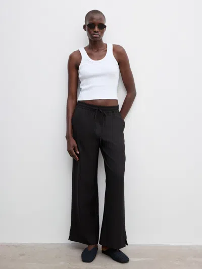 House Of Dagmar Drawstring Trousers In Black