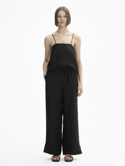 House Of Dagmar Drawstring Trousers In Black