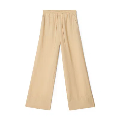 House Of Dagmar Drawstring Trousers In Desert Sand