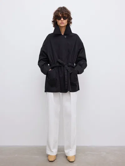 House Of Dagmar Field Cotton Jacket |  | Washed Black | Size 38 | 100% Cotton