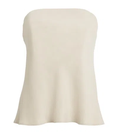 House Of Dagmar Flowy Tube Top In Ivory