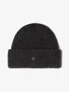 House Of Dagmar Fluffy Alpaca Beanie In Graphite Grey