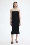 House Of Dagmar Fluid Tube Top In Black