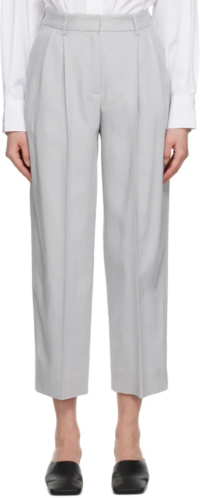 House Of Dagmar Gray Suit Trousers In Fog