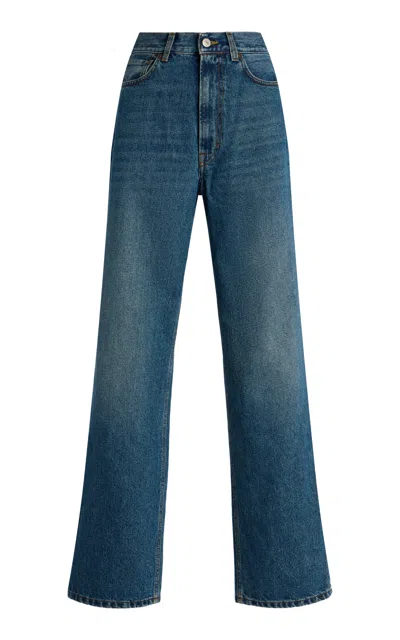 House Of Dagmar High-rise Wide-leg Jeans In Blue