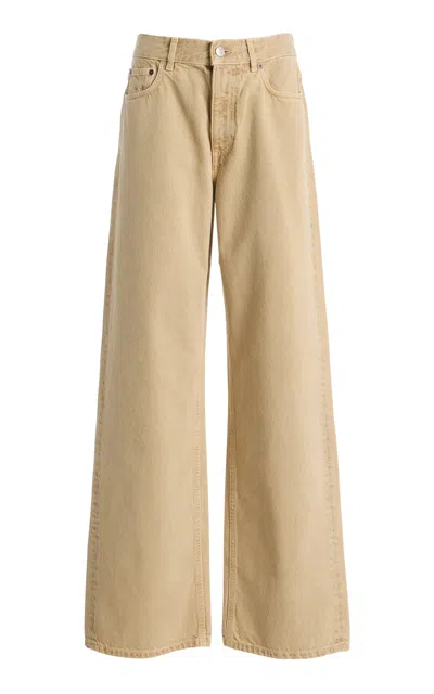House Of Dagmar High-rise Relaxed Straight-leg Jeans In Brown
