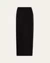 House Of Dagmar Jersey Column Skirt In Black