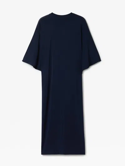 House Of Dagmar Jersey Kimono Dress |  | Navy Blue | Size Xs | 95% Eco-friendly Viscose 5% Elastane