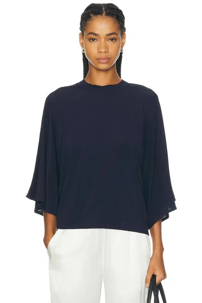 House Of Dagmar Jersey Kimono Top In Blue