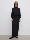 House Of Dagmar Jersey Maxi Skirt In Black