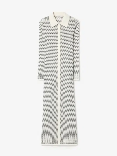 House Of Dagmar Lace Shirt Dress |  | White Black | Size Xl | 70% Organic Cotton 2% Silk In Multi