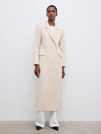 House Of Dagmar Long Tailored Blazer In Brown