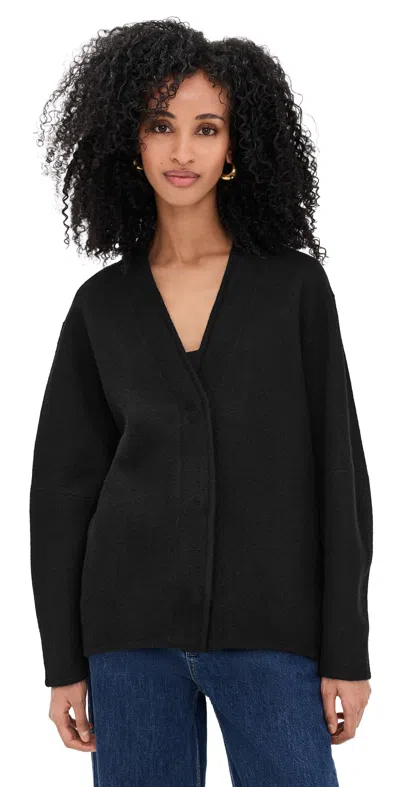 House Of Dagmar Long Wool Cardigan Black