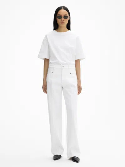 House Of Dagmar Loose Fit Denim In White